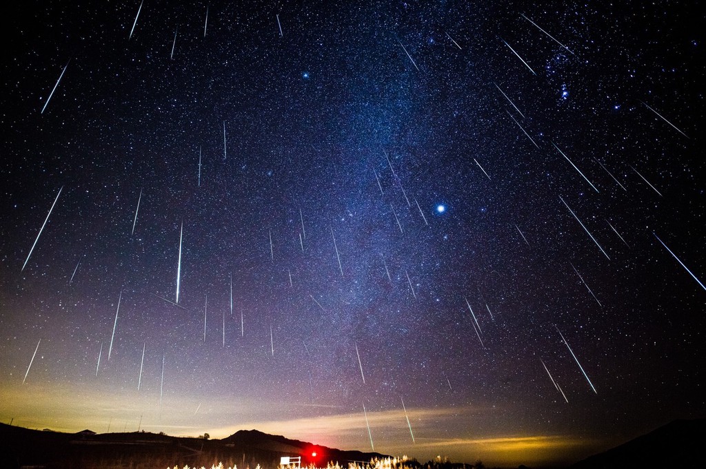 本年度星空压轴大赏上演双子座流星雨观赏地图看哪里能看到
