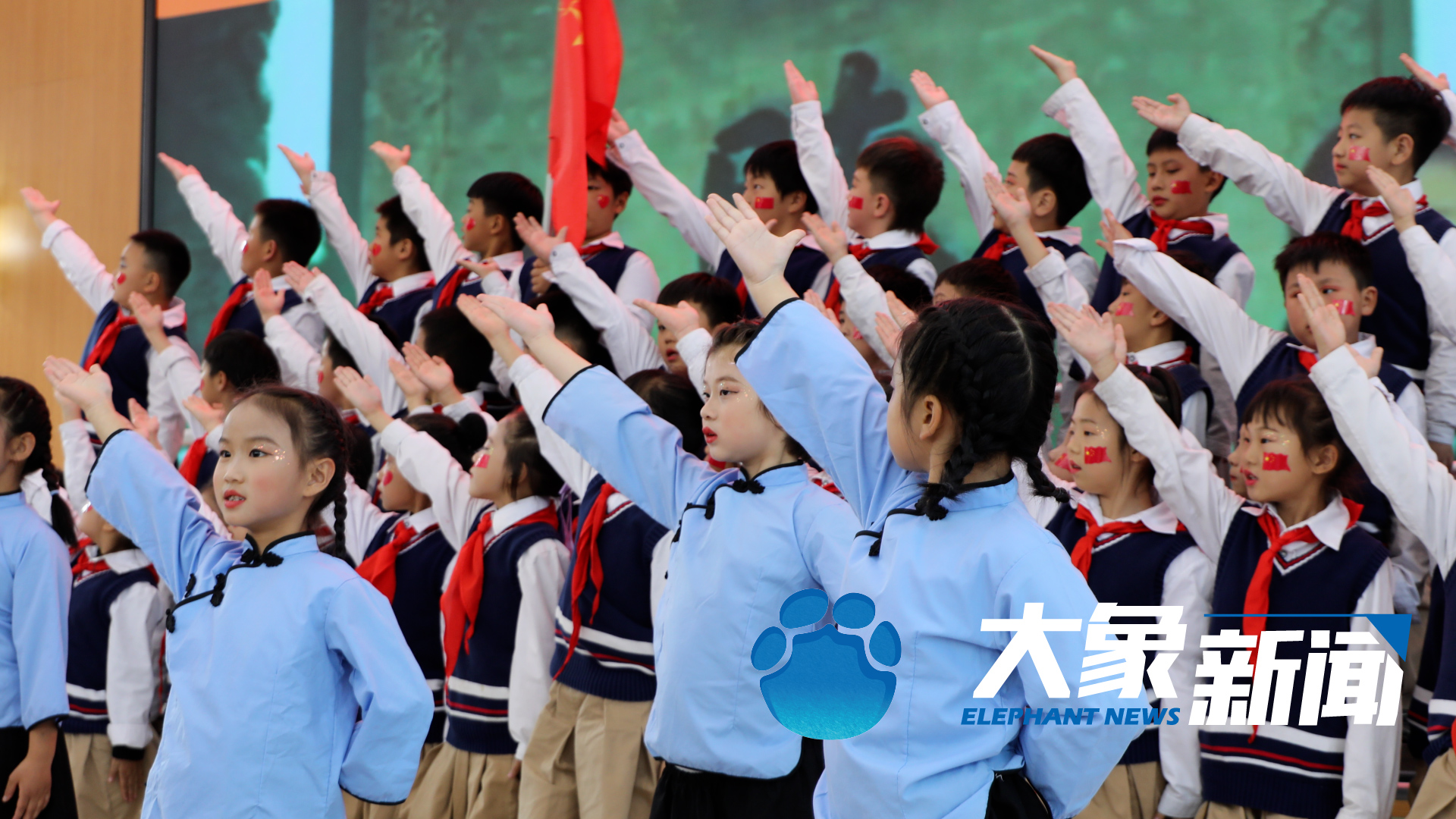 童心向党赞百年红歌嘹亮颂祖国安阳市中华园小学举行第三届合唱节