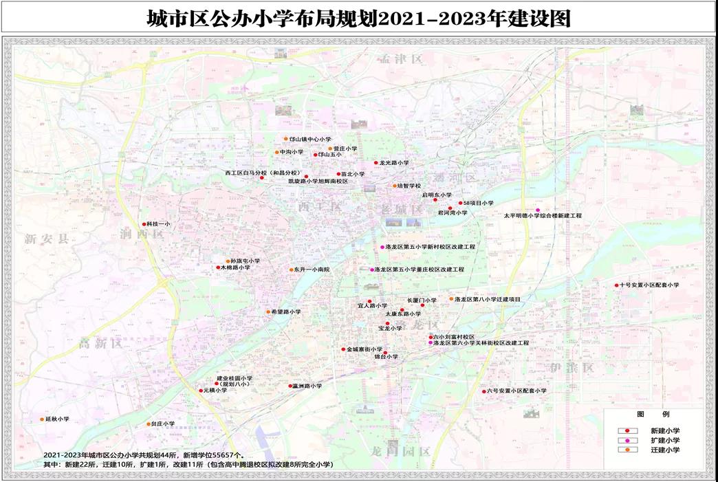 洛阳市教育局官网发布城市区中小学幼儿园