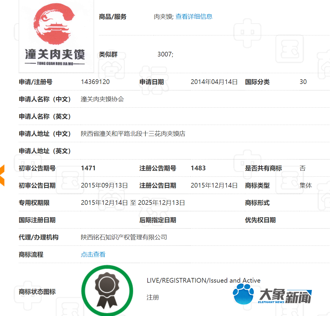 最新！潼关县政府已介入“潼关肉夹馍协会”维权事件 该协会半年新增诉讼逾300起