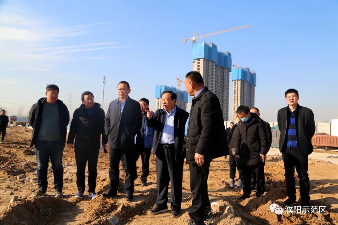 12月4日上午,濮阳示范区党工委书记郭庆元带队调研2021年四季度重点
