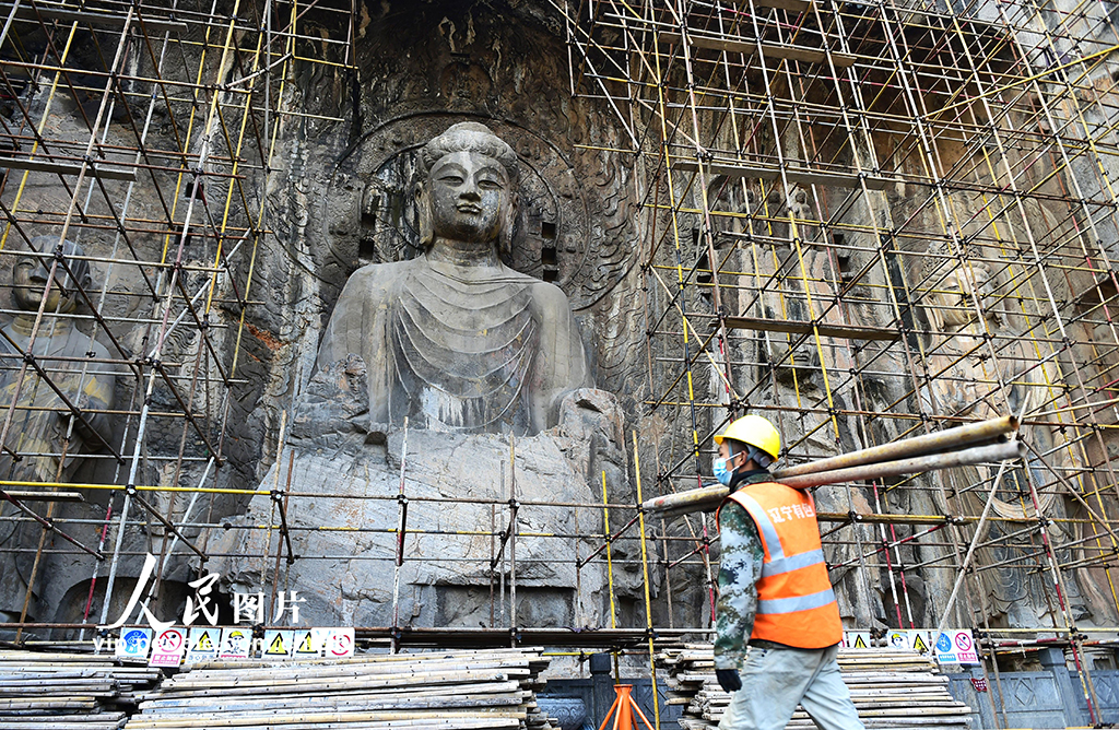 龍門石窟奉先寺50年來首次大保養景區仍正常開放