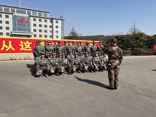 安阳市殷都区清风街道准新兵参加入伍前集训