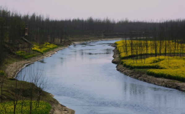 图说河南内黄变幻的四季多彩的卫河