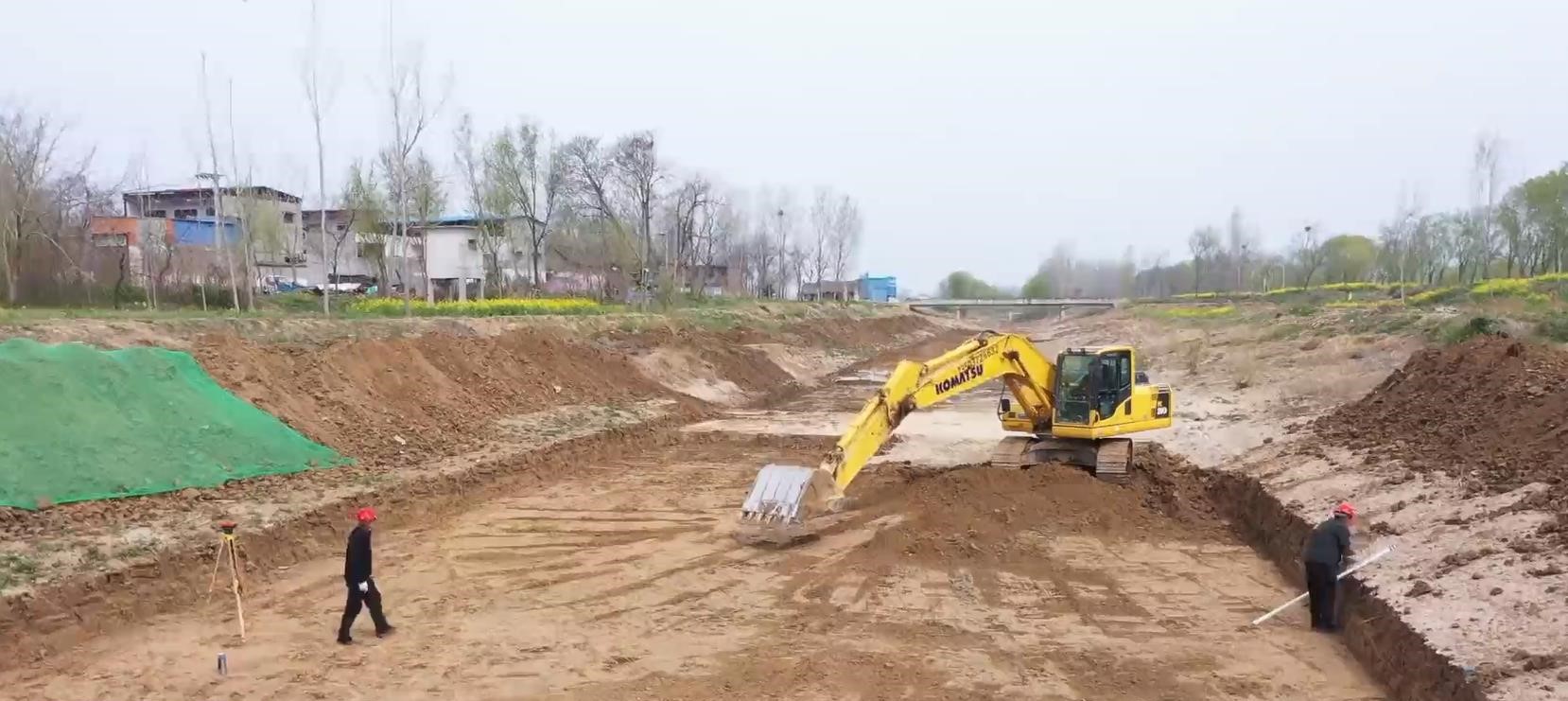 滑县加快水利工程施工进度确保汛期河道行洪安全