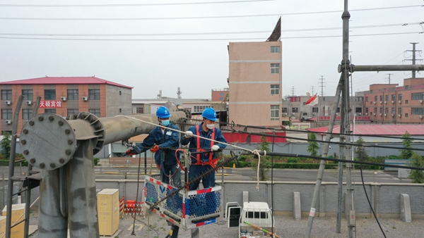 长葛市供电公司：变电站综合检修 提升强网保供能力