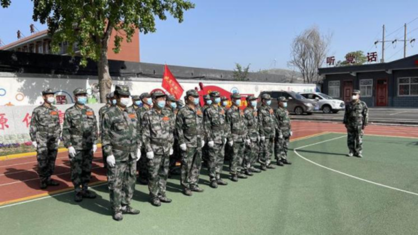 淇县庙口镇开展民兵应急排集训