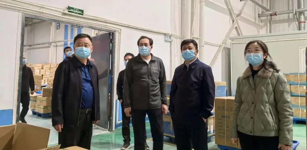 华龙区委书记蔡洪峰到濮阳海王调研指导卫生应急物资储备工作