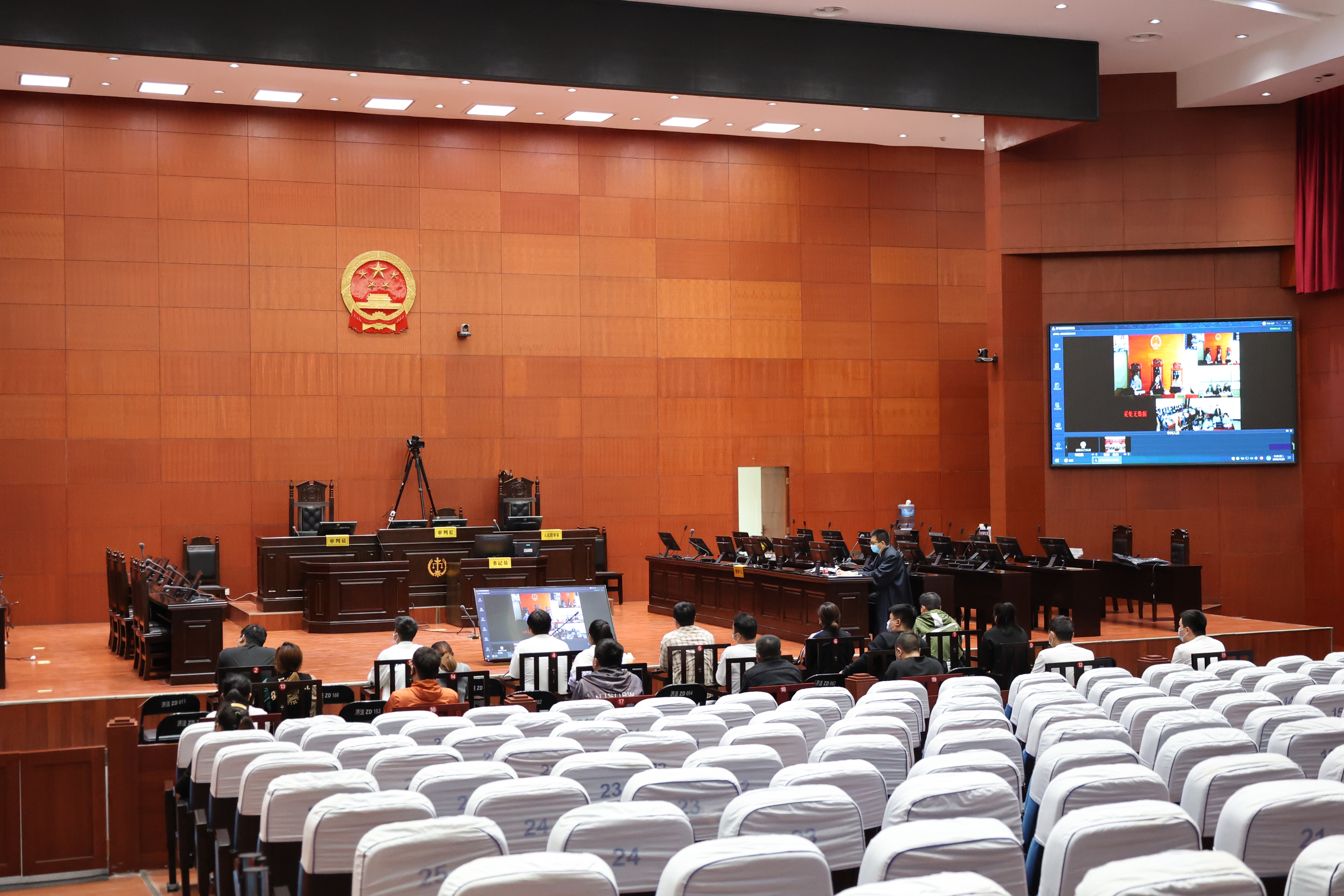 连线两千里济源市人民法院首次跨域协助外省法院开展刑事案件线上庭审